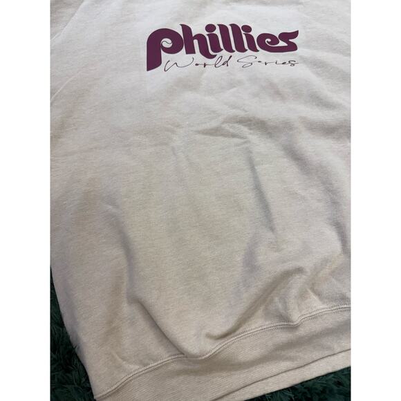 Philadelphia Phillies Cream Colored XL Sweatshirt Unisex MLB - Picture 4 of 7